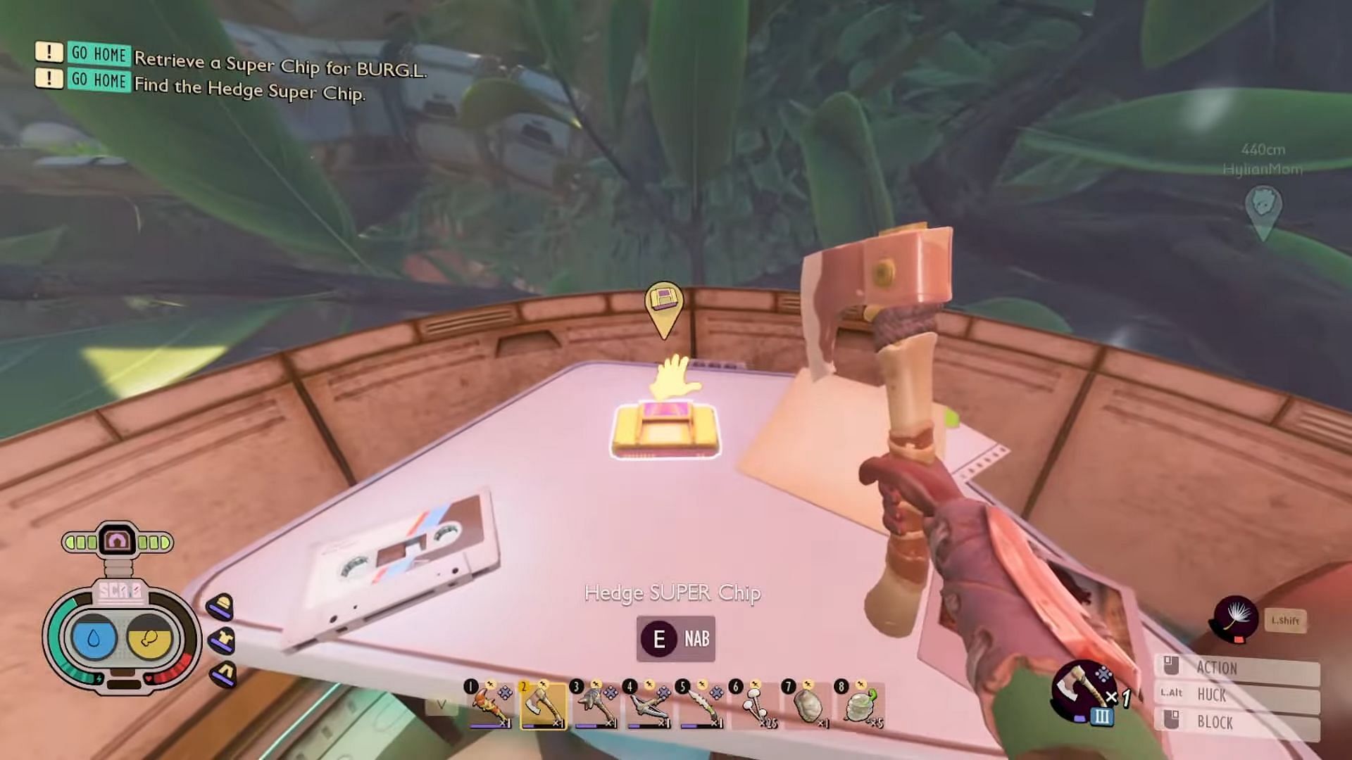 Enter the password to get the Hedge SUPER Chip (Image via Xbox Game Studios | YouTube/HylianMom)